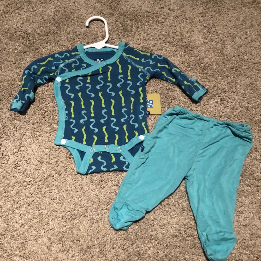 Kickee pants kimono set newborn